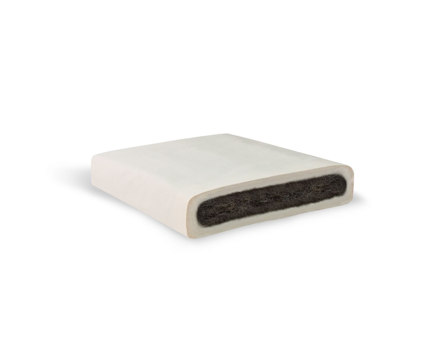 (N670) Natur-Topper Rosshaar, 90x200cm