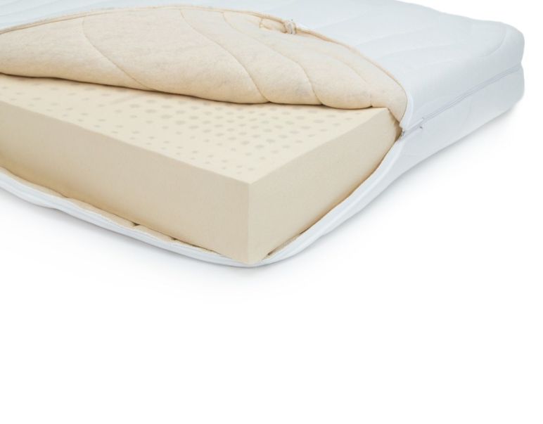 (A621) Naturlatex Deluxe Forte 17cm im Bio-Jersey Bezug, 100x200cm